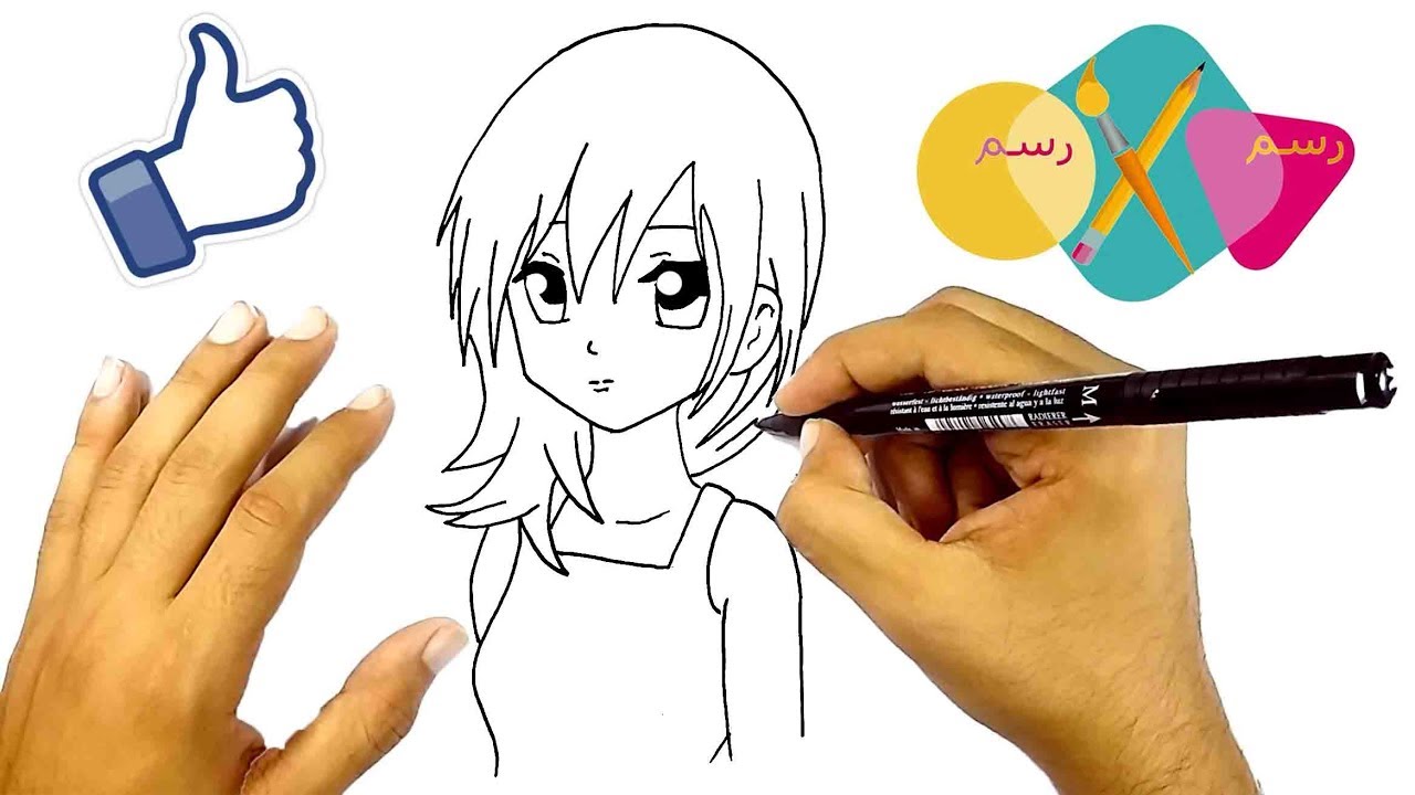 تعلم رسم الانمي خطوة بخطوة , أروع رسومات انمي تحفة