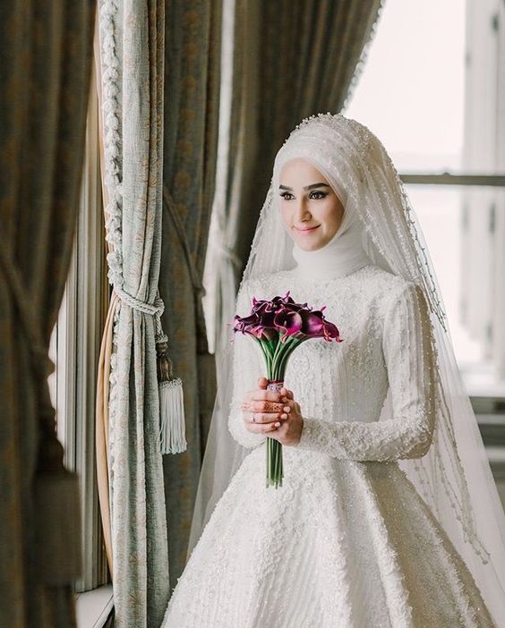 4360 4 صور فستان زفاف - اروع موديلات فساتين زفاف محجبات 2019 عاطرة عطوي