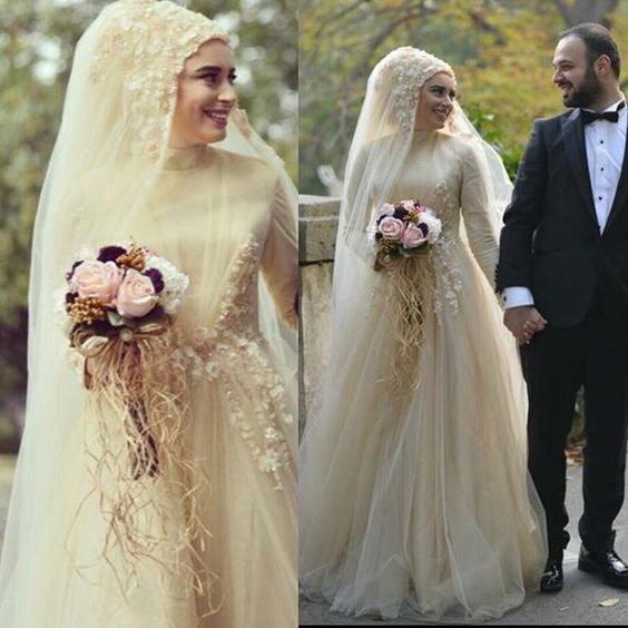 4360 5 صور فستان زفاف - اروع موديلات فساتين زفاف محجبات 2019 عاطرة عطوي